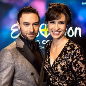Petra Mede i Måns Zelmerlöw voditelji Eurosonga 2016.
