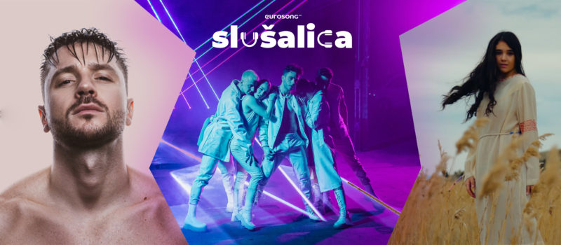 Eurosong Slušalica vizual za strani i domaći hit travnja/aprila 2021, Luca Hanni, Sergej Lazarev i Marija Spasovska