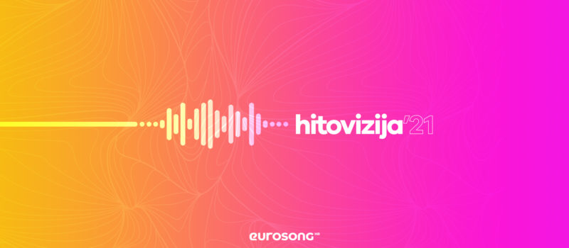 Logo projekta Hitovizija u kojem se prisjećamo hitova Dore i nacionalnih finala eurovizijske sezone 2021.