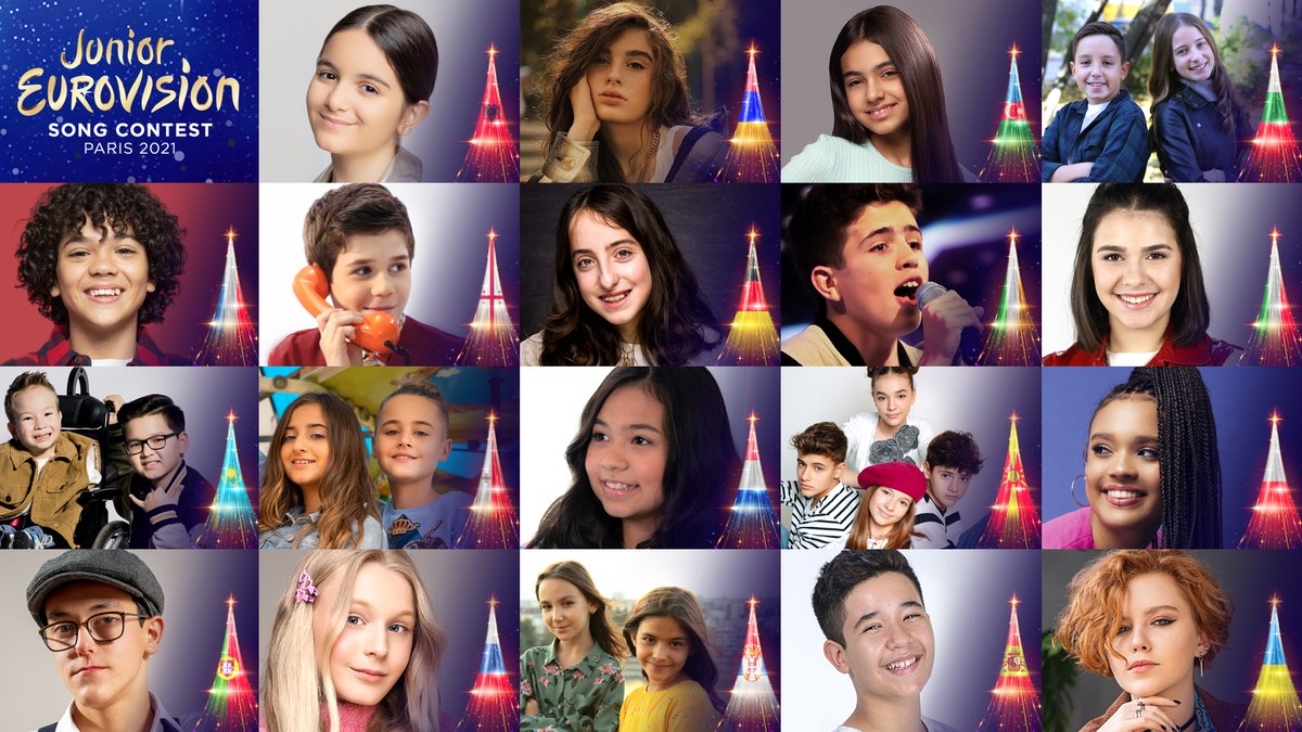 Kolaž sudionika Dječjeg Eurosonga 2021.