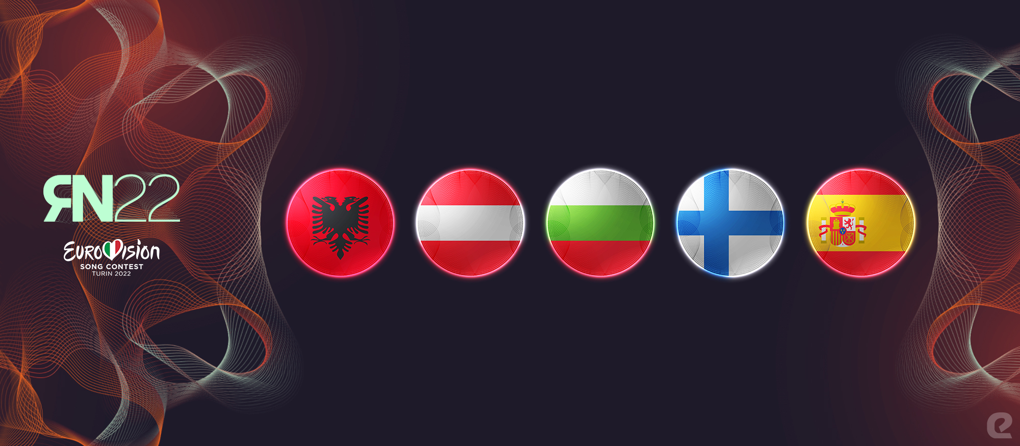 Razmišljamo naglas Eurosong 2022. eurosong.hr Albanija Austrija Bugarska Finska Španjolska