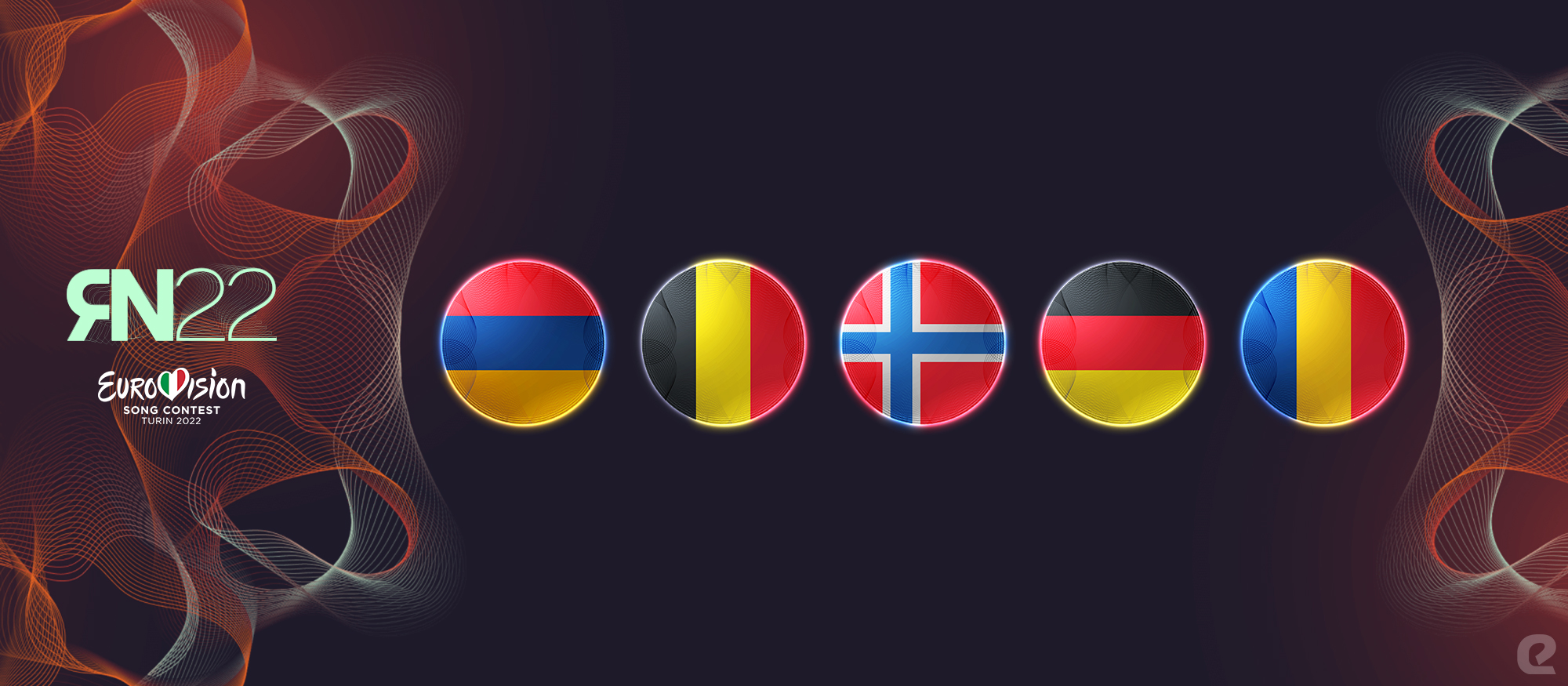 Razmišljamo naglas Eurosong 2022. eurosong.hr Armenija Belgija Norveška Njemačka Rumunjska
