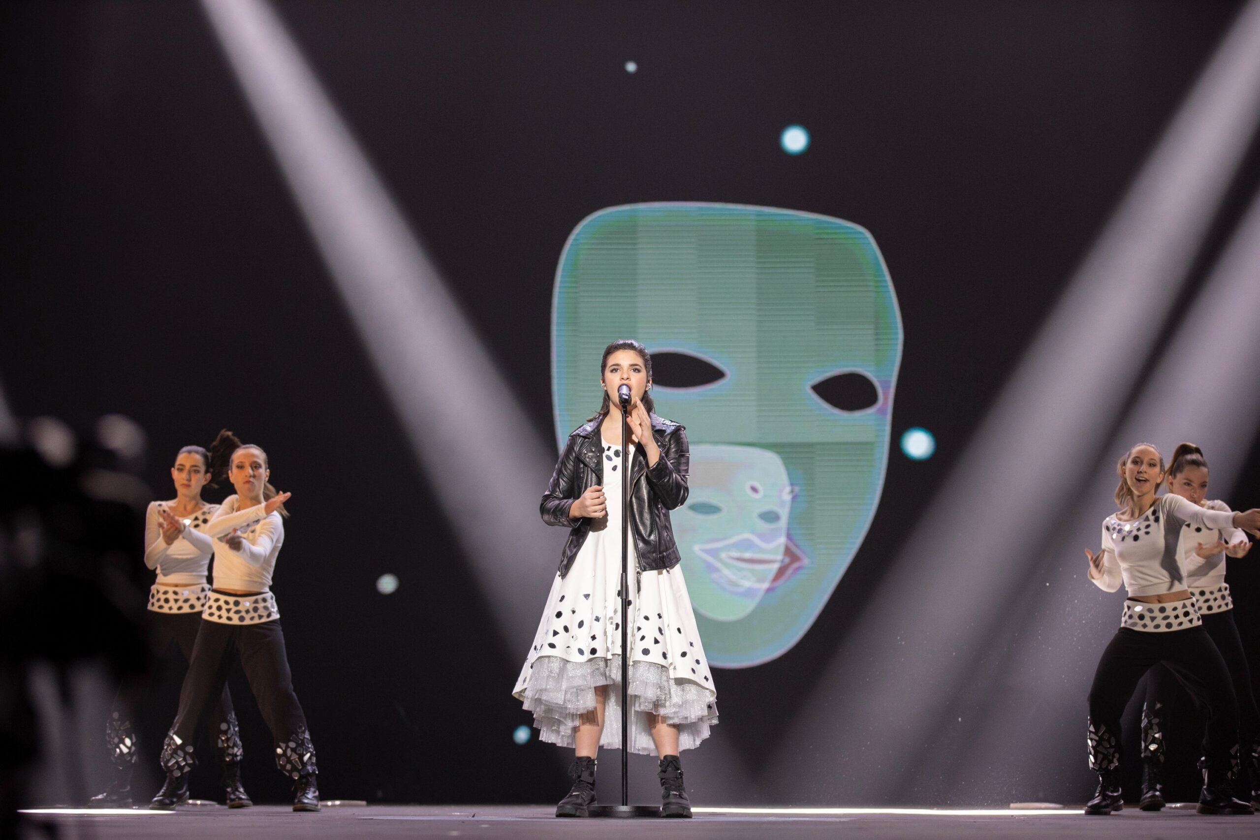 Predstavnica Italije na Dječjem Eurosongu 2021. Elisabetta Lizza tijekom probe u Parizu.