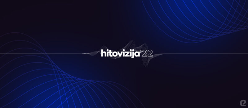 Logo projekta Hitovizija u kojem se prisjećamo hitova nacionalnih izbora eurovizijske sezone 2022.