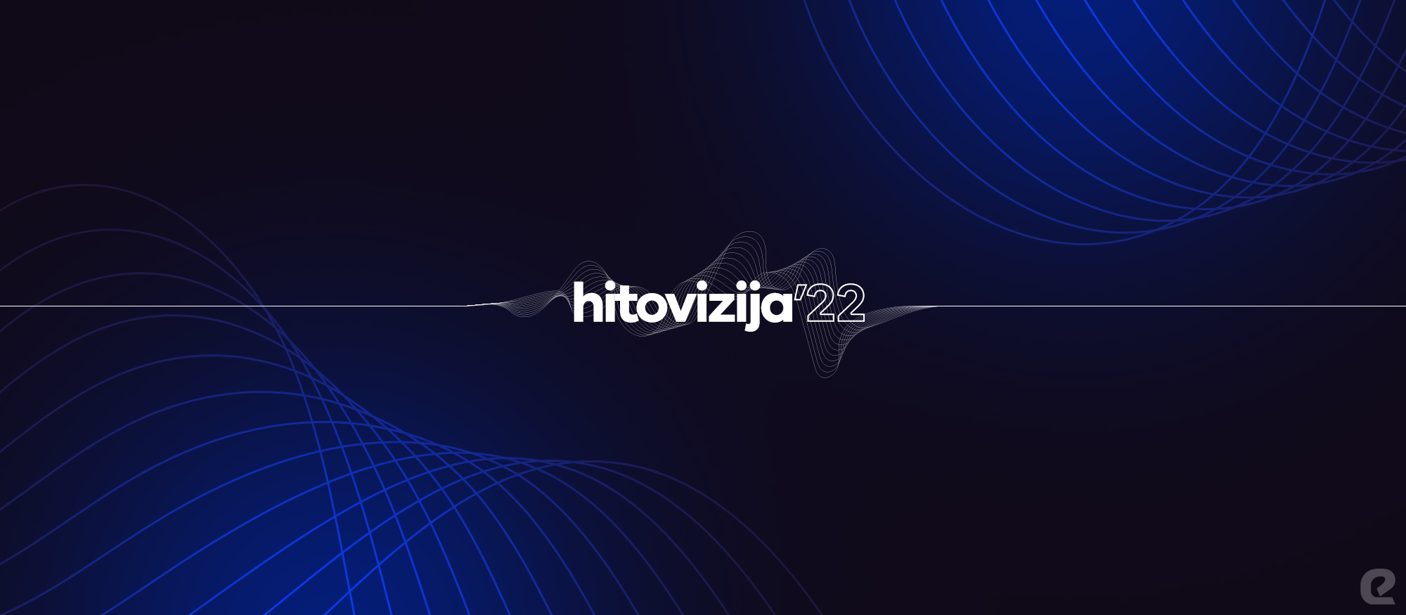 Logo projekta Hitovizija u kojem se prisjećamo hitova nacionalnih izbora eurovizijske sezone 2022.