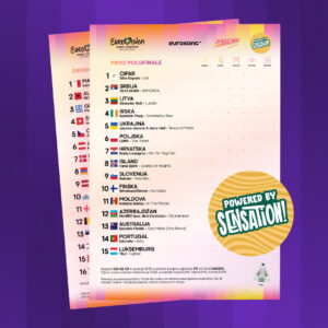 Vizual za glasački listić za polufinala Eurosonga 2024