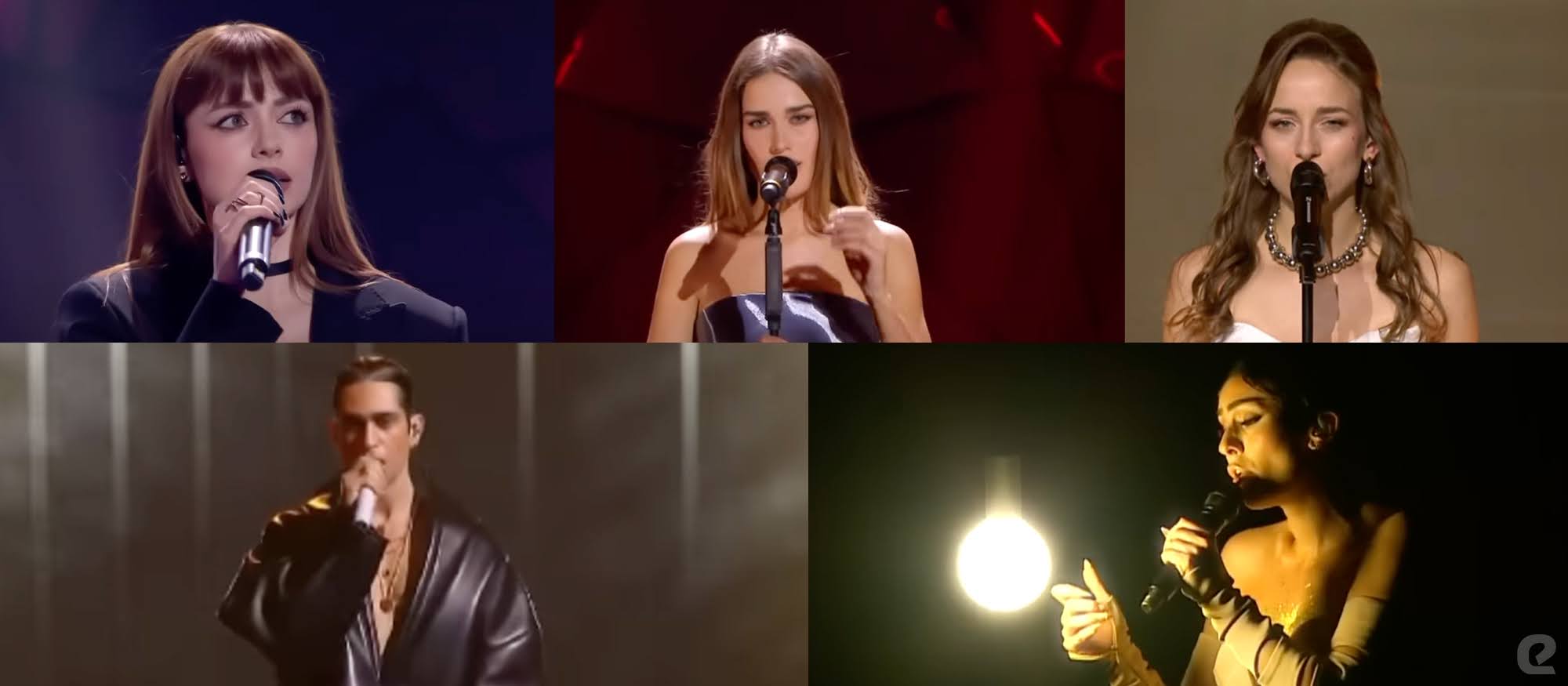 Izbor za najveće hitove eurovizijske sezone - Strana Hitovizija 2024.- Top 5 - Annalisa, Clara, Krick, Mahmood, Sara Siipola