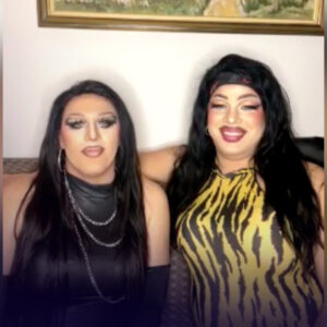 Screenshot iz intervjua sa Harem Girls povom nastupa na Pesmi za Evroviziju 2026 sa pesmom Bom Bom