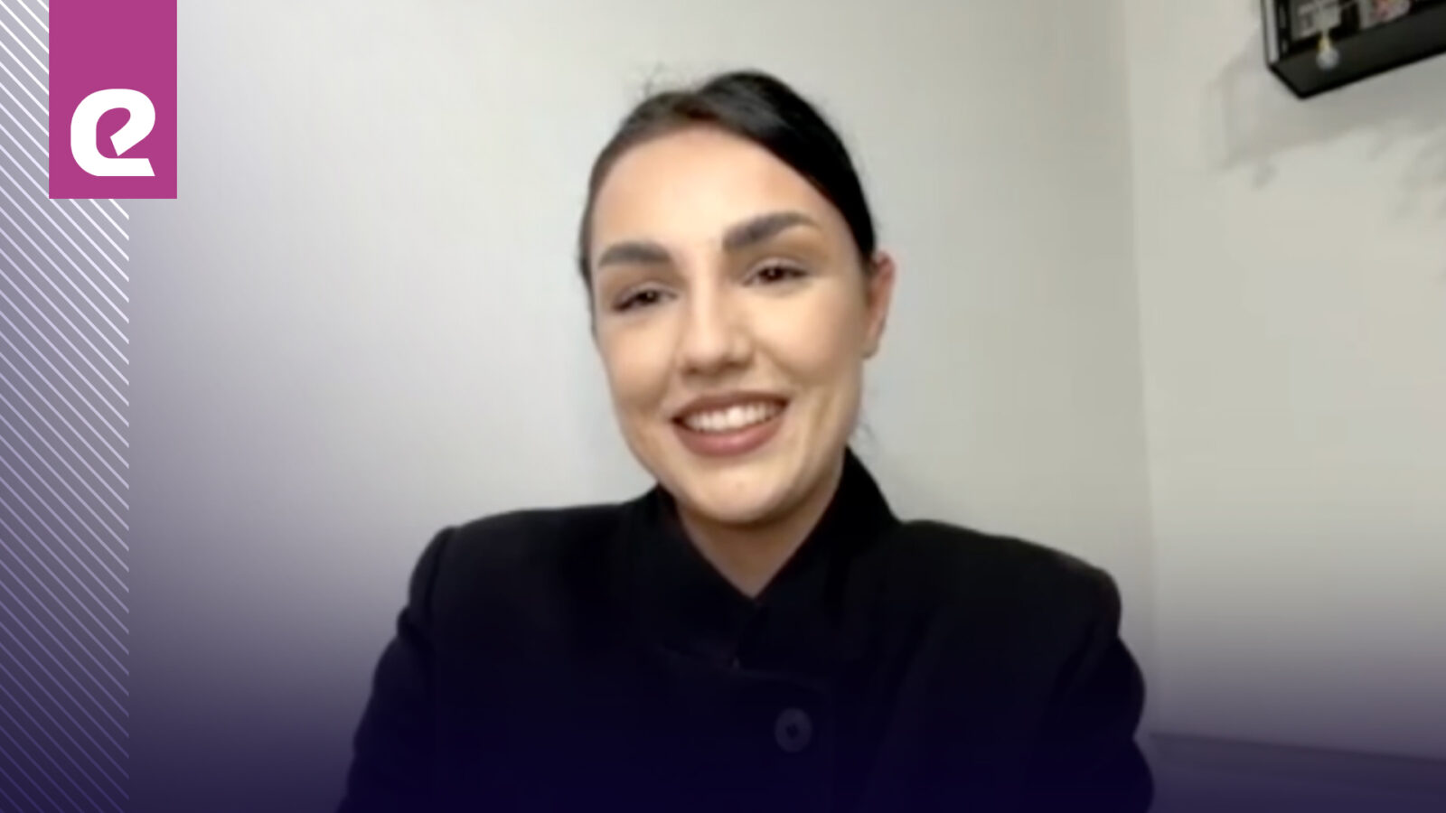 Screenshot intervjua sa predstavnicom Crne Gore na Eurosongu 2026 Tamarom Živković